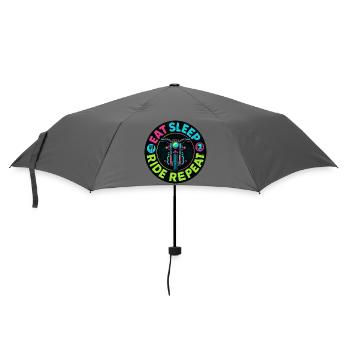 Eat Sleep Ride Repeat - Motorcycle - Biker - Umbrella (small) - grey - Front