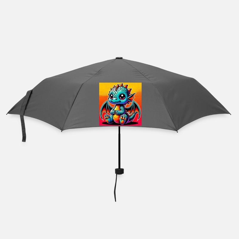 dragon - Umbrella (small) - grey