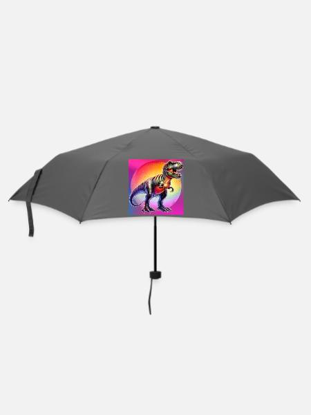 Dinosaurier - Regenschirm (klein) - Grau