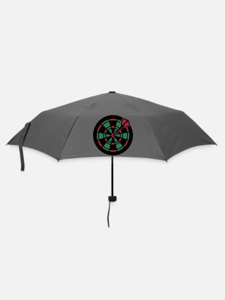 Dartscheibe Bullseye Icon - Regenschirm (klein) - Grau