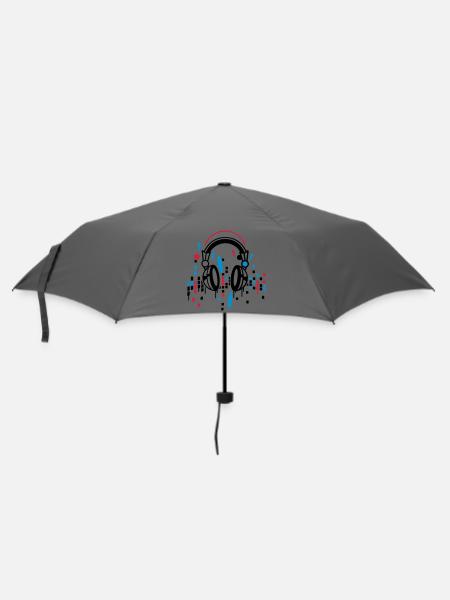 Kopfhörer Equalizer Zeichnung - Regenschirm (klein) - Grau