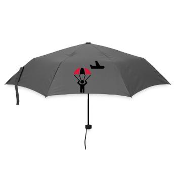 Fallschirmspringer - Regenschirm (klein) - Grau - Vorne