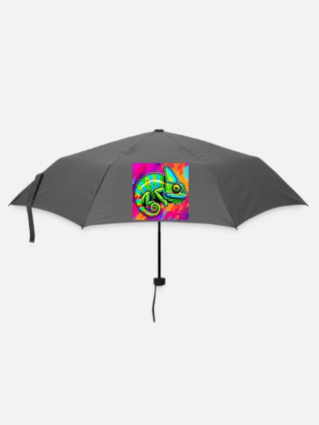 Chamäleon - Regenschirm (klein) - Grau