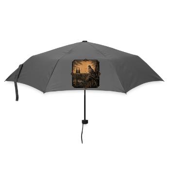 Funny pigeon fancier pigeon sport carrier pigeon heart - Umbrella (small) - grey - Front