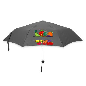 Fruit logo shop or fruit grower - Umbrella (small) - grey - Front