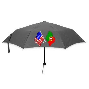 Drapeau des États-Unis et drapeau du Portugal - Parapluie standard - bruyère - Devant