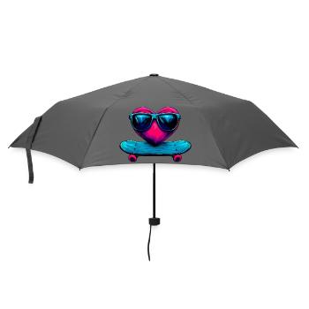 Skate Love Rider - Regenschirm (klein) - Grau - Vorne