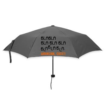 Gespräche Wahnsinn - Regenschirm (klein) - Grau - Vorne