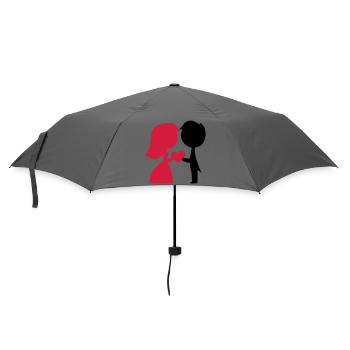 Heiraten - Regenschirm (klein) - Grau - Vorne