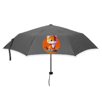 Little Tiger So Cute Child - Umbrella (small) - grey - Front