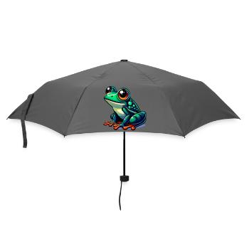 Frosch - Regenschirm (klein) - Grau - Vorne