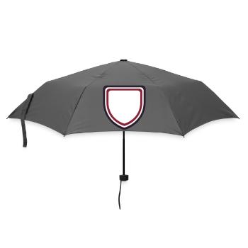 Coat of Arms Frame Bordeaux - Design your own text - Umbrella (small) - grey - Front