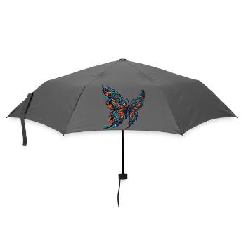 Orangefarbener Schmetterling der amerikanischen Ur - Regenschirm (klein) - Grau - Vorne