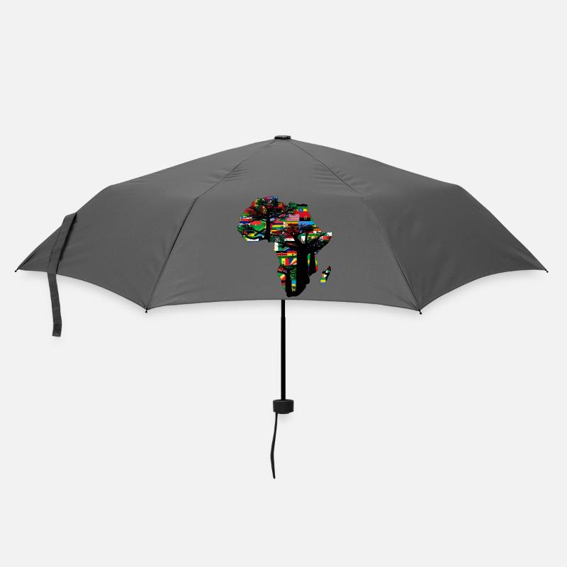 afrique baobab et drapeaux - Parapluie standard - bruyère