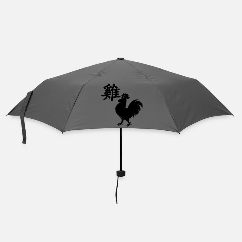 Coq de caractère chinois avec image de coq - Parapluie standard - bruyère