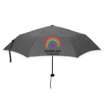 LGBT Pride Month - Klingt schwul. Ich werde da sein - Regenschirm (klein) - Grau - Vorne