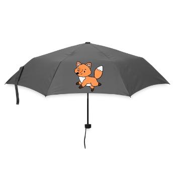 Fuchs Füchse - Regenschirm (klein) - Grau - Vorne
