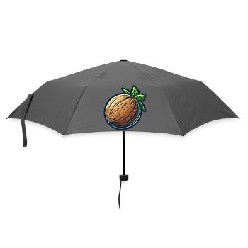 Tropical Nut Drawn - Umbrella (small) - grey - Front