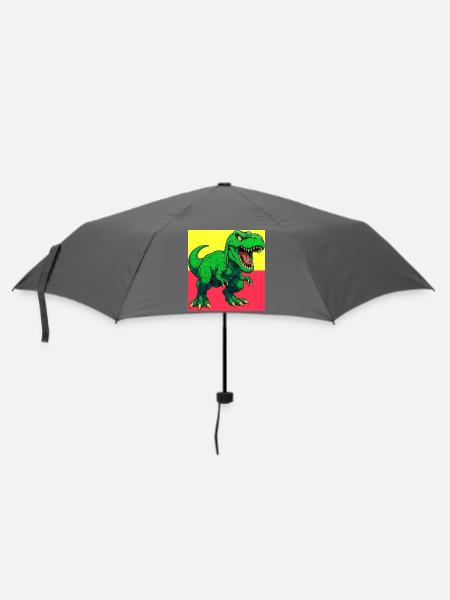 Dinosaurier - Regenschirm (klein) - Grau