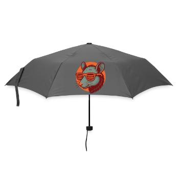Rat with sunglasses - Umbrella (small) - grey - Front