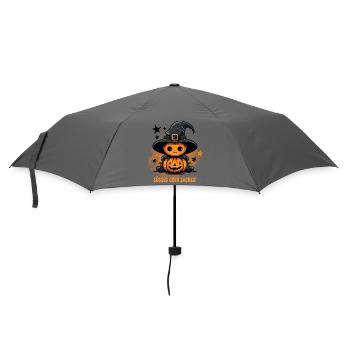 Süßes Oder Saures Halloween Kürbis Geschenk - Regenschirm (klein) - Grau - Vorne