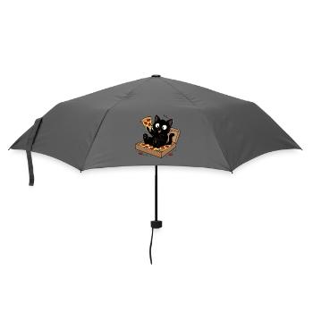 Cat Pizza: Fluffy Snack Hero - Umbrella (small) - grey - Front