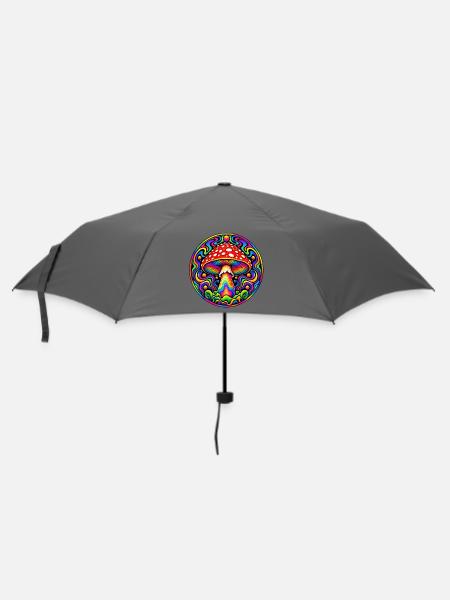 Fliegenpilz - Regenschirm (klein) - Grau