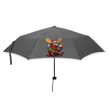 ELCH - Weihnachten - Regenschirm (klein) - Grau - Vorne