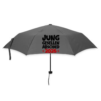 Junggesellenabschied 2026 - Regenschirm (klein) - Grau - Vorne