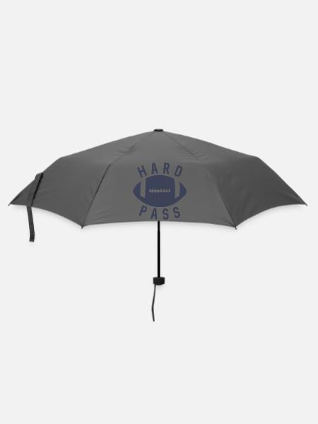 Hartes Pass Footballhelm - Regenschirm (klein) - Grau