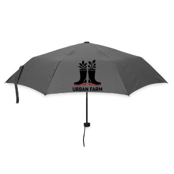 Logo des bottes en caoutchouc de ferme urbaine - Parapluie standard - bruyère - Devant