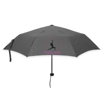 Yoga Girl - Umbrella (small) - grey - Front