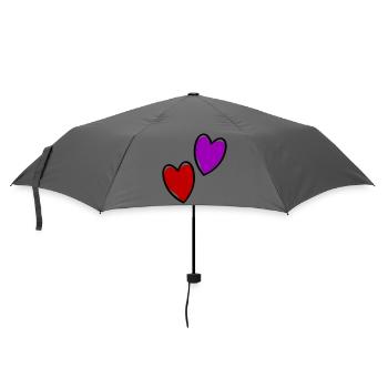 Cœurs Amour - Parapluie standard - bruyère - Devant