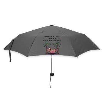 Faultier in Palmen-Hängematte - Regenschirm (klein) - Grau - Vorne