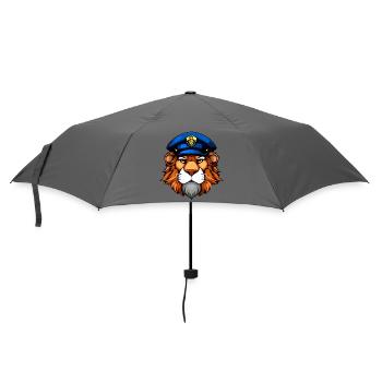 Löwe Polizei - Regenschirm (klein) - Grau - Vorne
