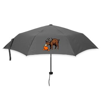 Wildschwein an der Birne - Regenschirm (klein) - Grau - Vorne