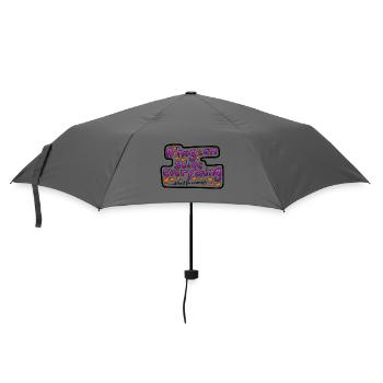 Eine Umarmung kann schon helfen - Regenschirm (klein) - Grau - Vorne