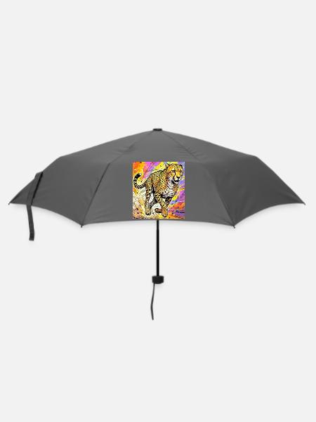 Gepard - Regenschirm (klein) - Grau