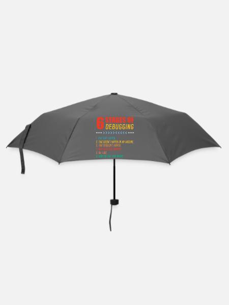 Sechs Phasen Debugging - Regenschirm (klein) - Grau