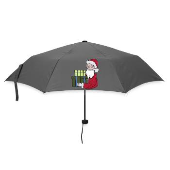 Geschenke des Weihnachtsmannes für Sie - Regenschirm (klein) - Grau - Vorne