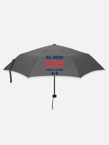 Vorsatz zum Jahresende - Regenschirm (klein) - Grau