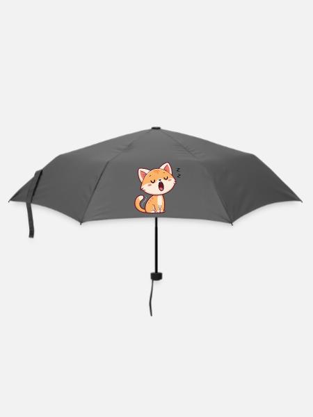 Chaton endormi pastel - Parapluie standard - bruyère