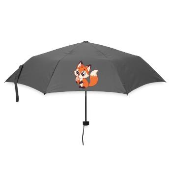 Gourmet Fox Eiscreme - Regenschirm (klein) - Grau - Vorne