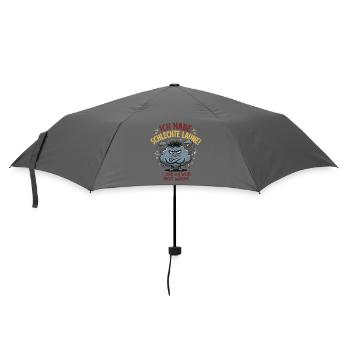 Schmollwolke Sturmlaune - Regenschirm (klein) - Grau - Vorne