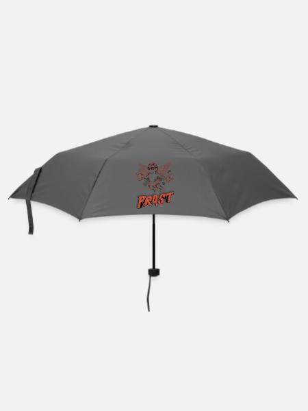 Engel mit Bier und Brezel - Regenschirm (klein) - Grau
