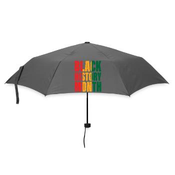 Black History Month - Regenschirm (klein) - Grau - Vorne