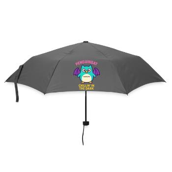 Penguinbat - Chillin' in the Dark - Umbrella (small) - grey - Front