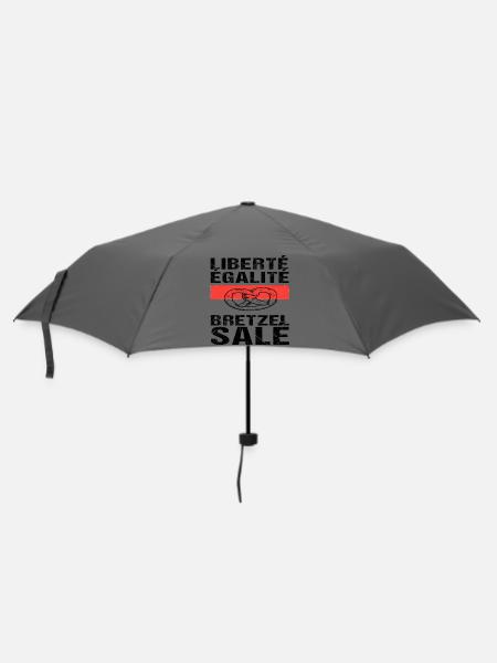 Liberté Égalité Bretzel Salé Humour Alsacien  - Parapluie standard - bruyère