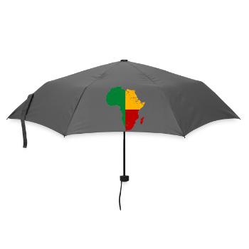 Benin Flagge Afrika used - Regenschirm (klein) - Grau - Vorne