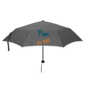 HAPPY FATHER'S DAY. DAD. FATHER'S DAY. FATHER. GOOD - Umbrella (small) - grey - Front